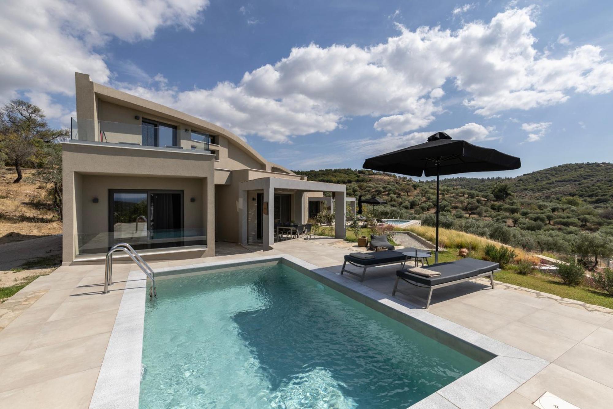 Fari Stone Villas Skála Marión Eksteriør bilde