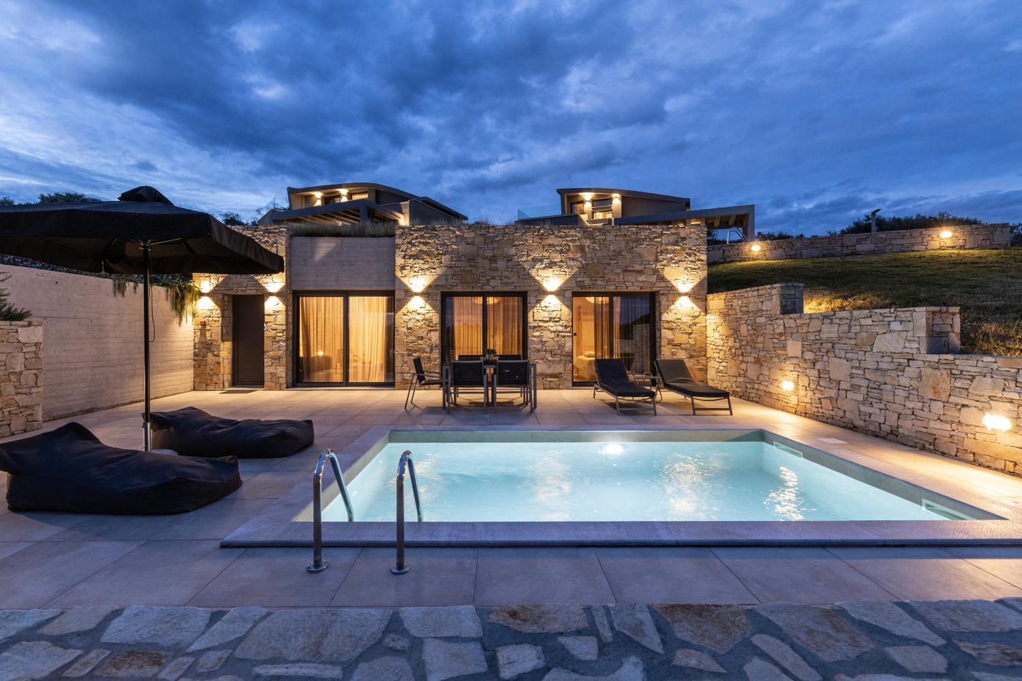 Fari Stone Villas Skála Marión Eksteriør bilde