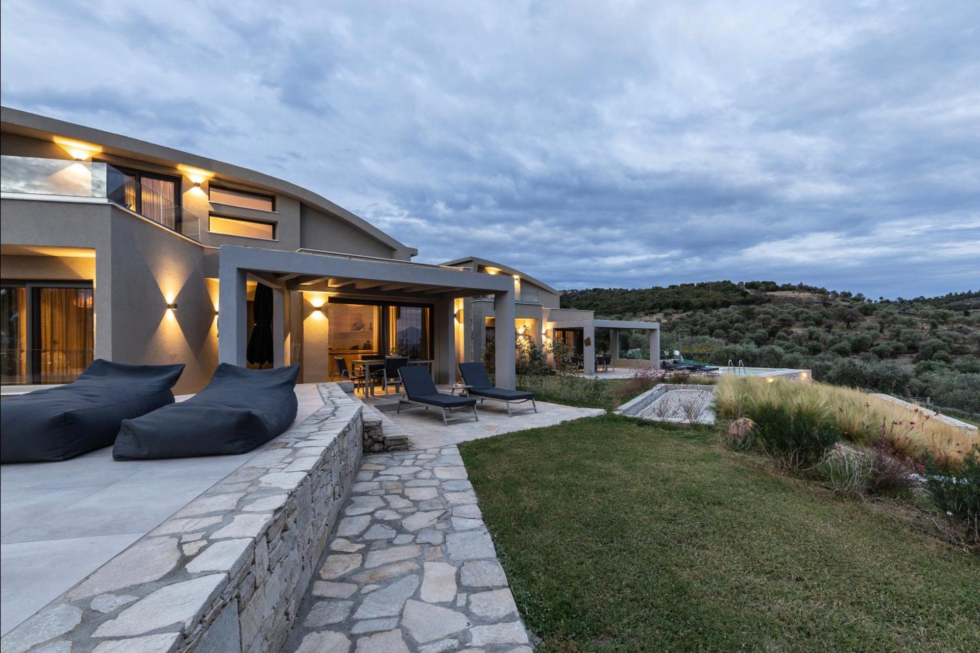 Fari Stone Villas Skála Marión Eksteriør bilde