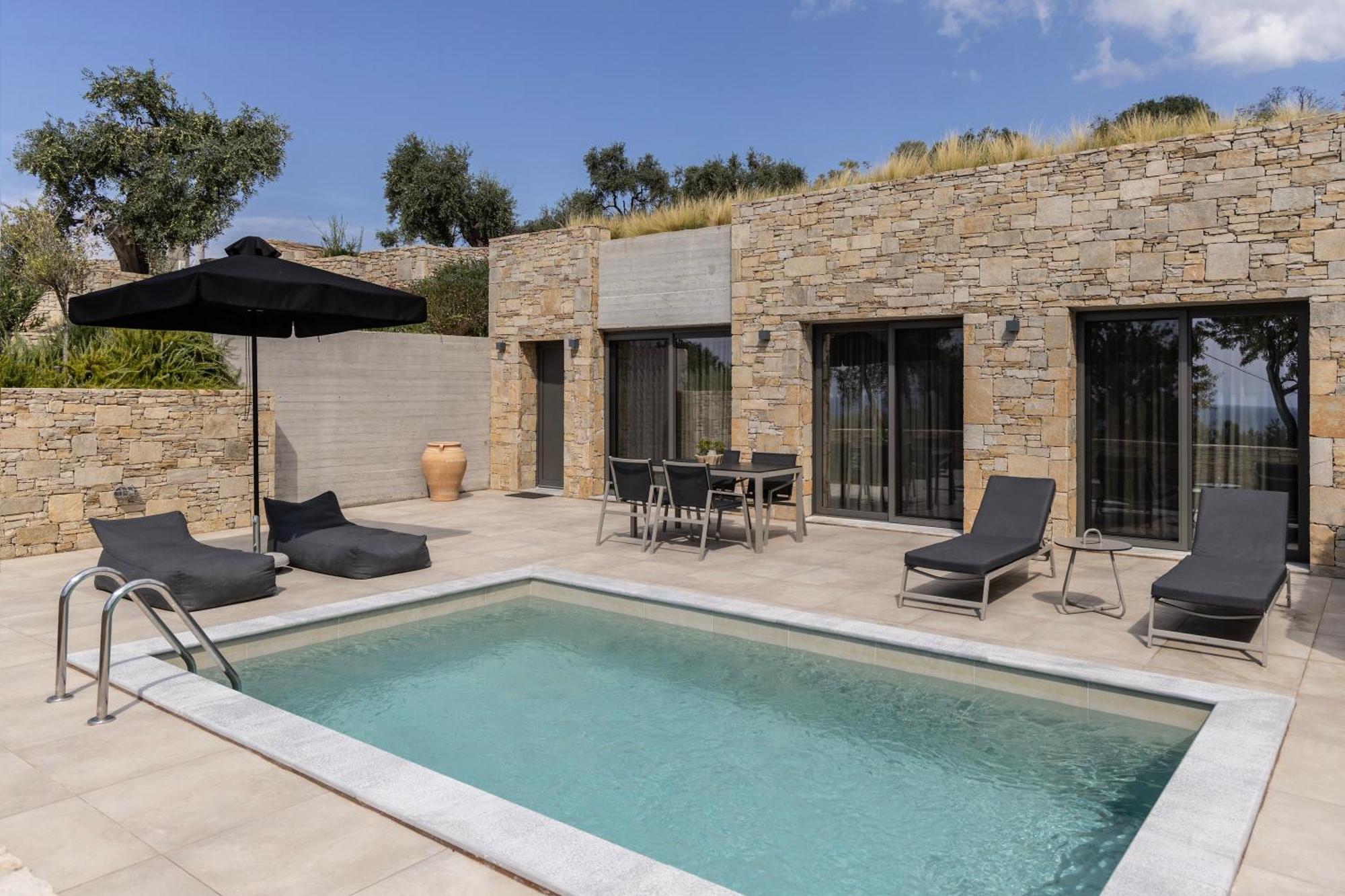 Fari Stone Villas Skála Marión Eksteriør bilde