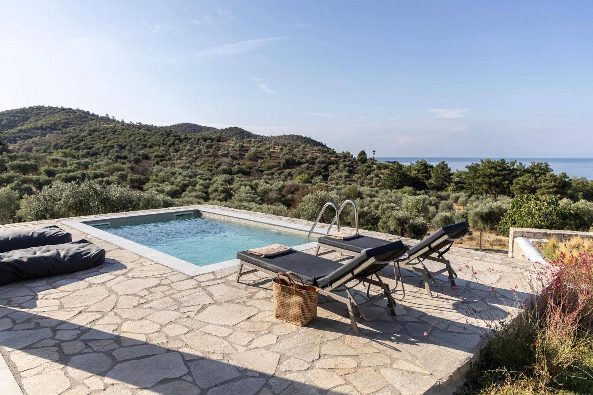 Fari Stone Villas Skála Marión Eksteriør bilde